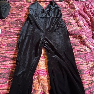 Velvet Mega Flare Jumpsuit